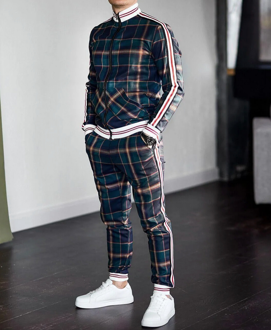 Modern Men's Set with Comfortable Fit – Elias-Green-S-State of Style