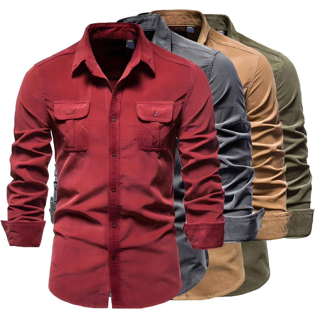 Modern Men's Shirt - Aiden-Dark Grey-S-State of Style