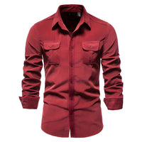 Modern Men's Shirt - Aiden-Red-S-State of Style