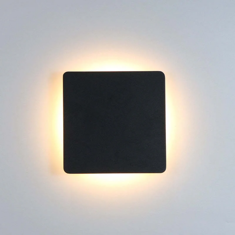Modern Minimalist LED Wall Lamp - Zenith-Black-Warm White-Round Small-State of Style