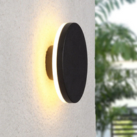 Modern Minimalist LED Wall Lamp - Zenith-Black-Warm White-Round Small-State of Style