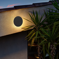 Modern Minimalist LED Wall Lamp - Zenith-Black-Warm White-Round Small-State of Style