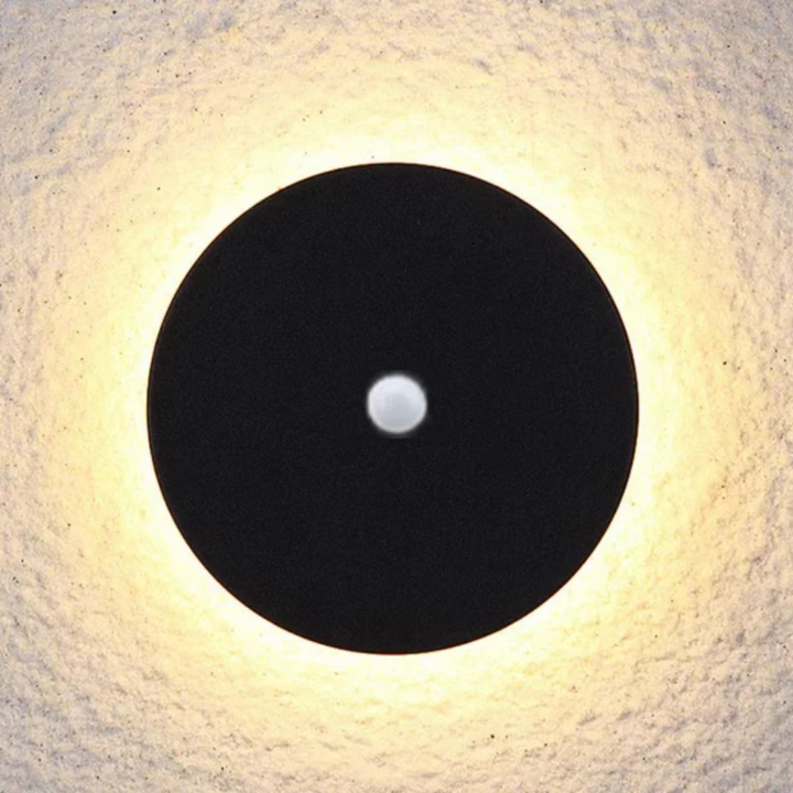 Modern Minimalist LED Wall Lamp - Zenith-Black-Warm White with Motion Sensor-Round Small-State of Style