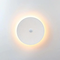 Modern Minimalist LED Wall Lamp - Zenith-White-Warm White with Motion Sensor-Round Small-State of Style
