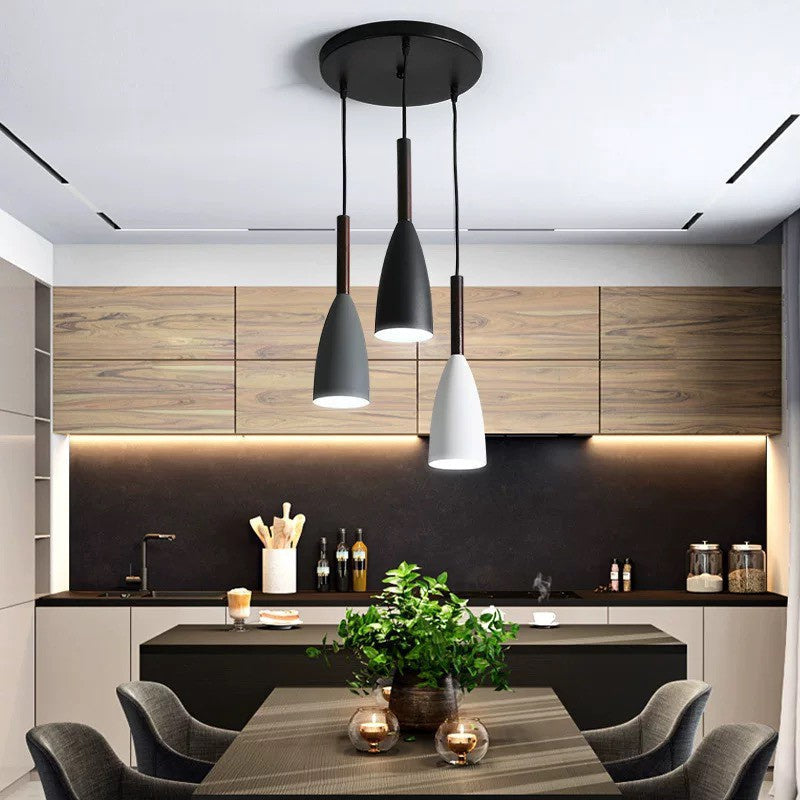 Modern Pendant Lamp Set - Lars-1 White-State of Style