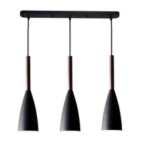Modern Pendant Lamp Set - Lars-3 Rectangular Black-State of Style