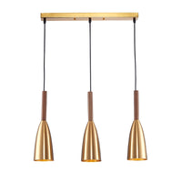 Modern Pendant Lamp Set - Lars-3 Rectangular Gold-State of Style