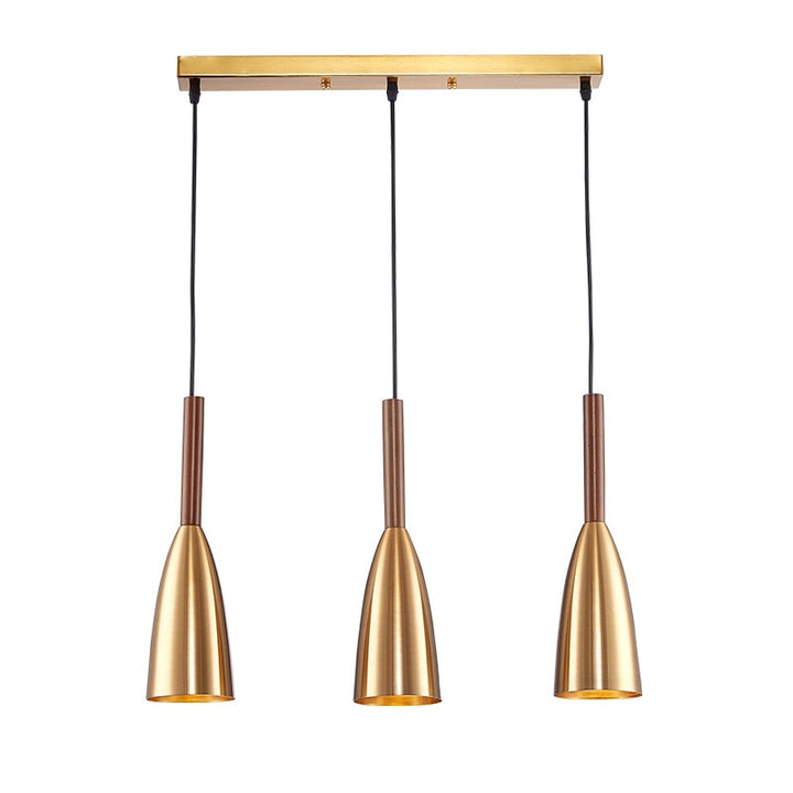 Modern Pendant Lamp Set - Lars-3 Rectangular Gold-State of Style