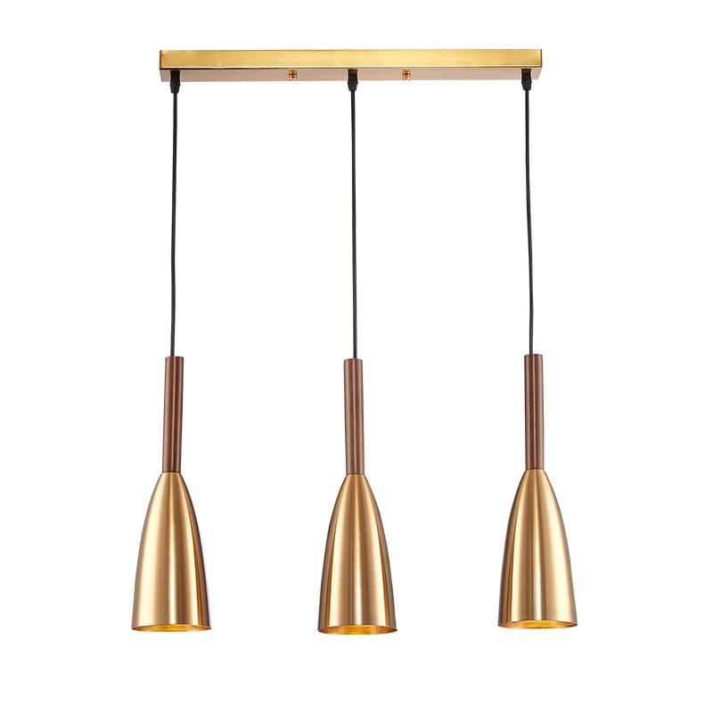 Modern Pendant Lamp Set - Lars-3 Rectangular Gold-State of Style