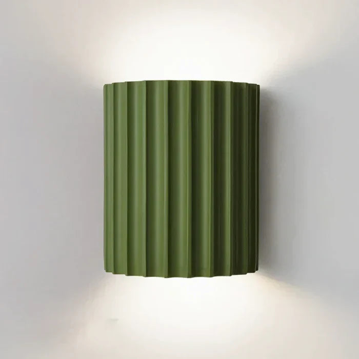 Modern Resin Wall Lamp - ArtisticWave-Green-Warm White-State of Style