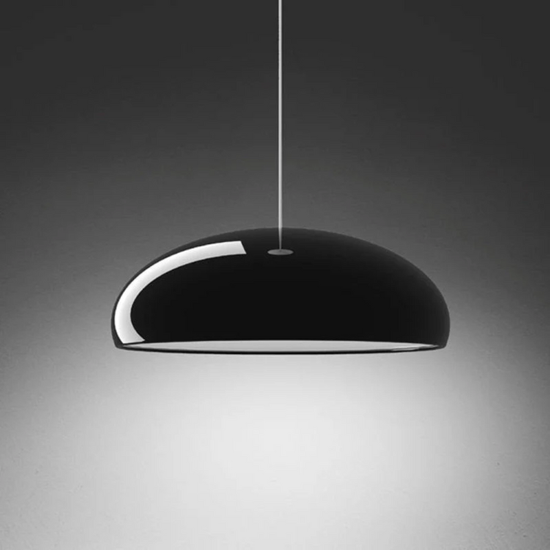 Modern Round LED Pendant Lamp - Serena-Average 35 cm-Black-State of Style