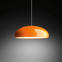 Modern Round LED Pendant Lamp - Serena-Average 35 cm-Orange-State of Style