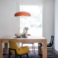 Modern Round LED Pendant Lamp - Serena-Average 35 cm-Orange-State of Style