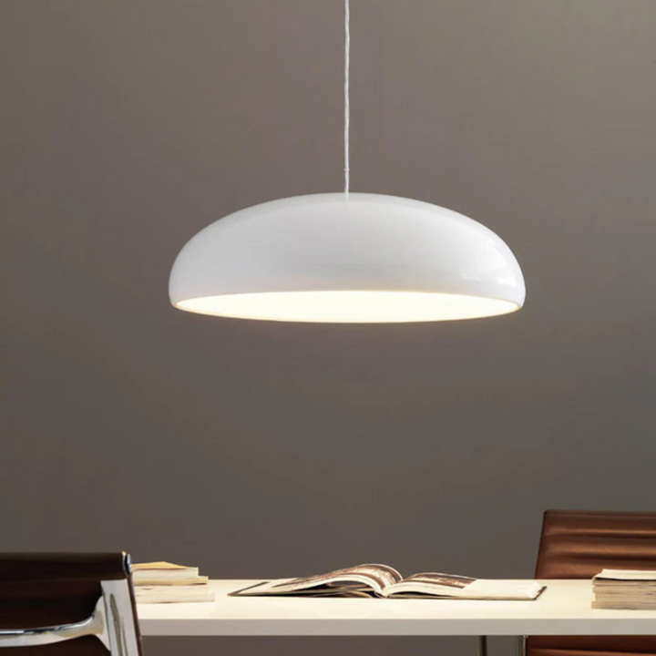 Modern Round LED Pendant Lamp - Serena-Average 35 cm-Orange-State of Style