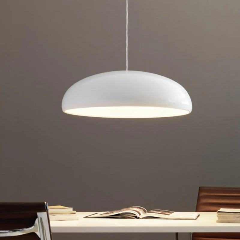 Modern Round LED Pendant Lamp - Serena-Average 35 cm-Orange-State of Style