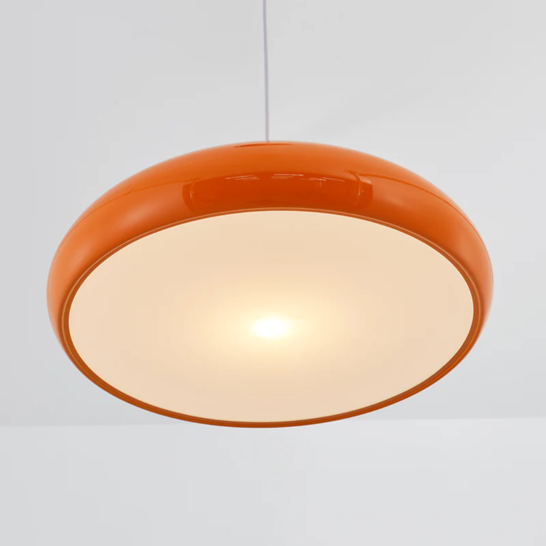 Modern Round LED Pendant Lamp - Serena-Average 35 cm-Orange-State of Style