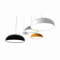 Modern Round LED Pendant Lamp - Serena-Average 35 cm-Orange-State of Style