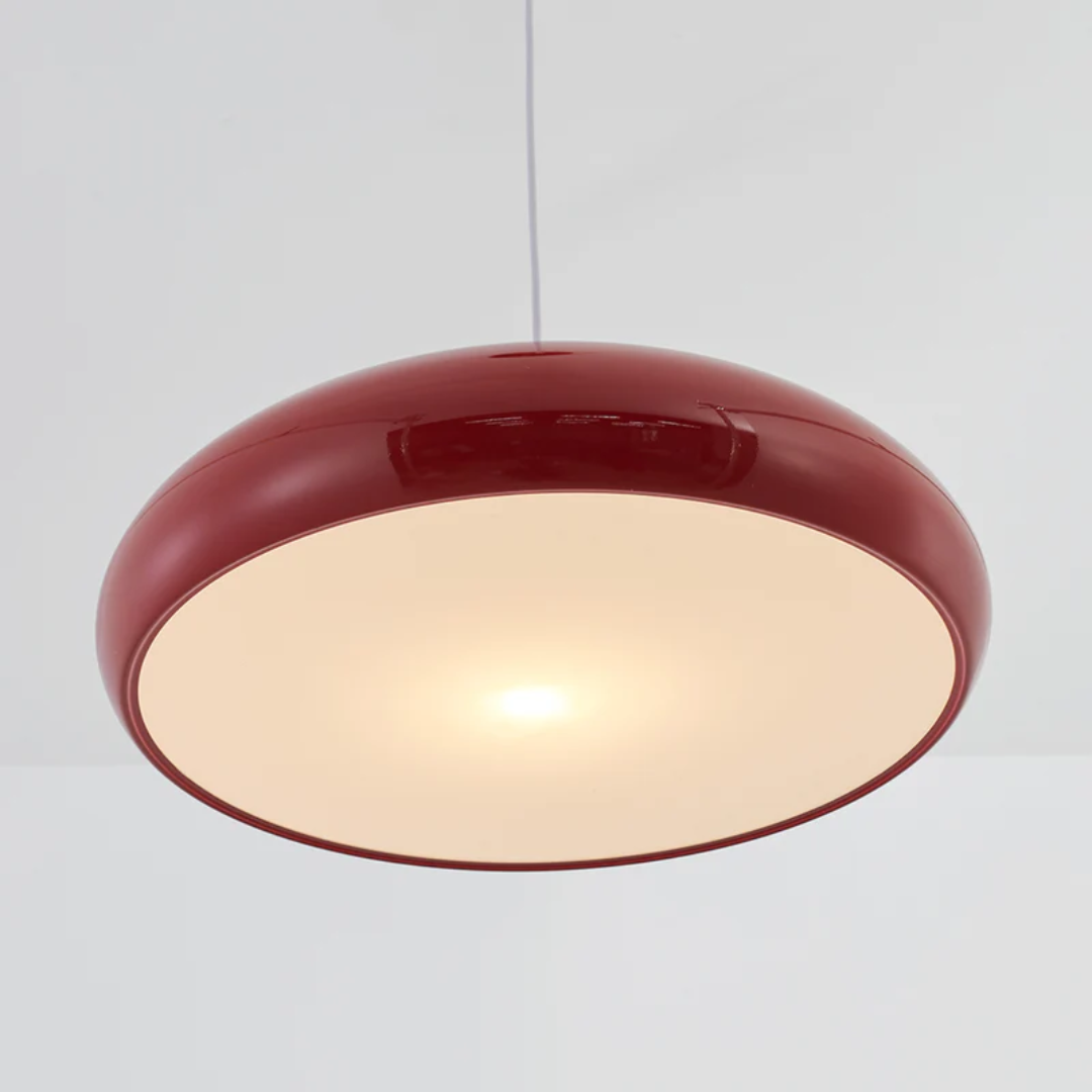 Modern Round LED Pendant Lamp - Serena-Average 35 cm-Orange-State of Style