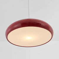 Modern Round LED Pendant Lamp - Serena-Average 35 cm-Orange-State of Style