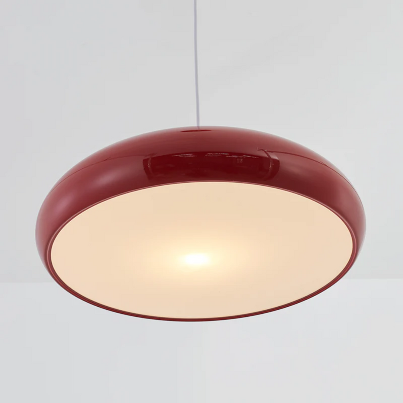 Modern Round LED Pendant Lamp - Serena-Average 35 cm-Orange-State of Style