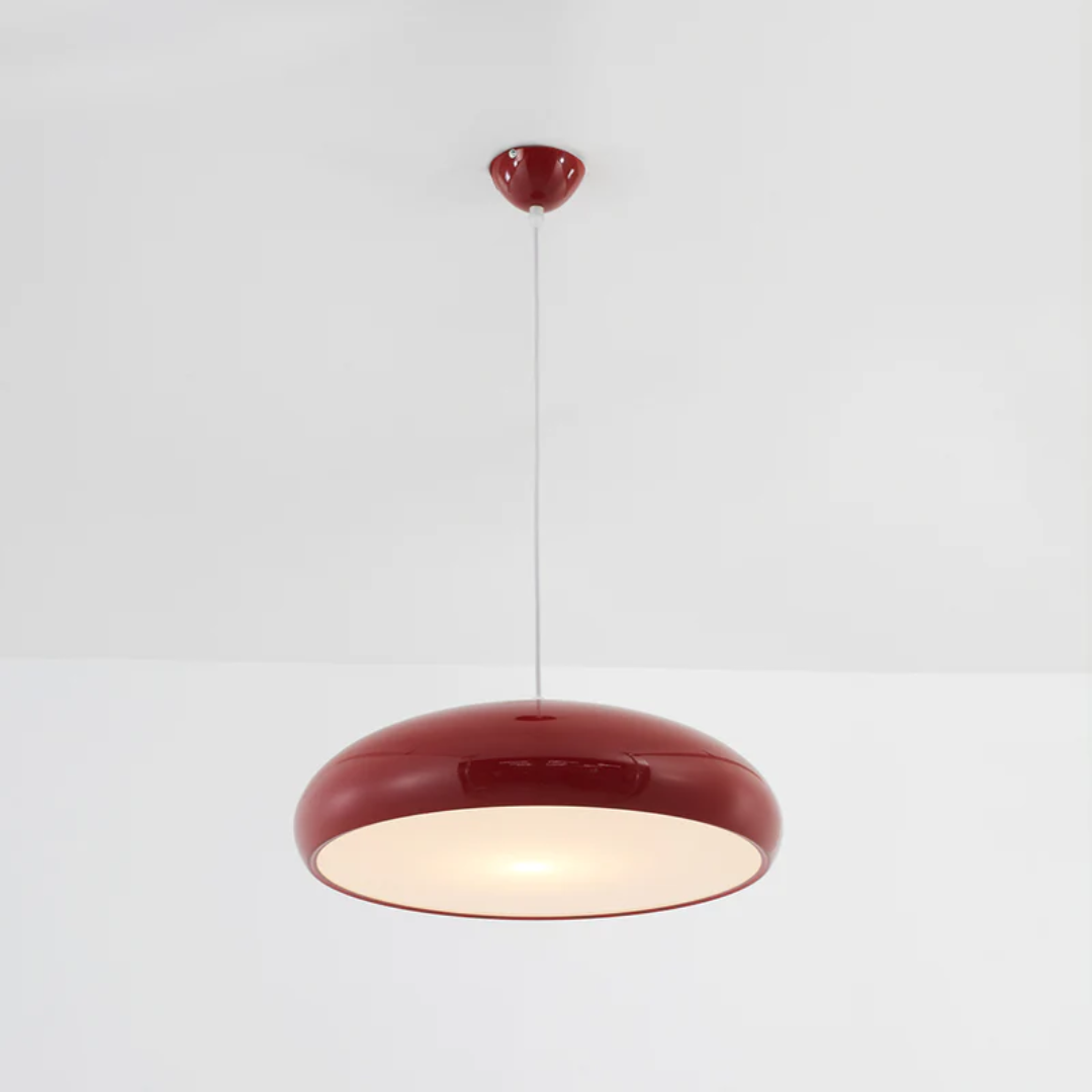 Modern Round LED Pendant Lamp - Serena-Average 35 cm-Orange-State of Style