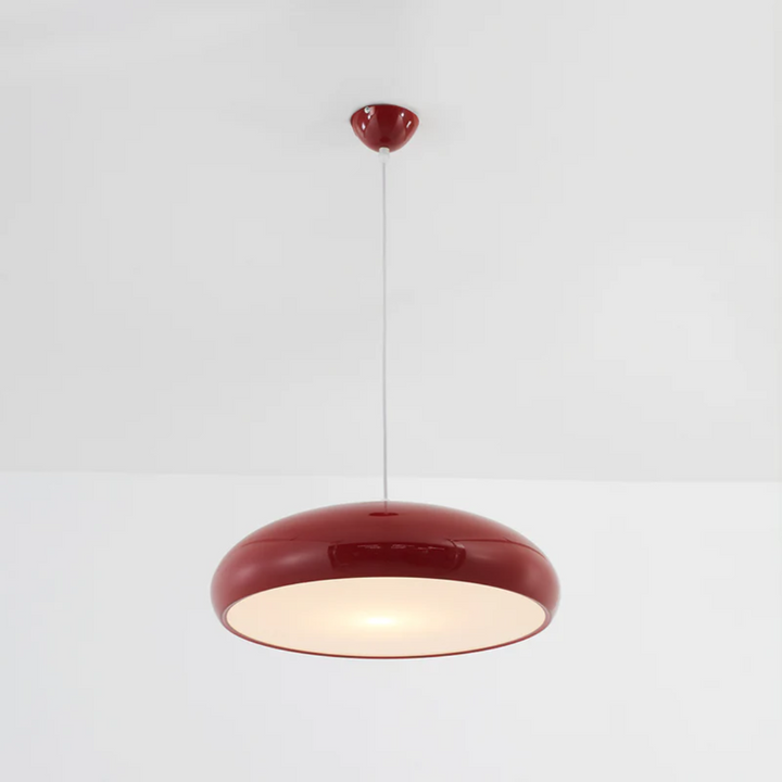 Modern Round LED Pendant Lamp - Serena-Average 35 cm-Orange-State of Style