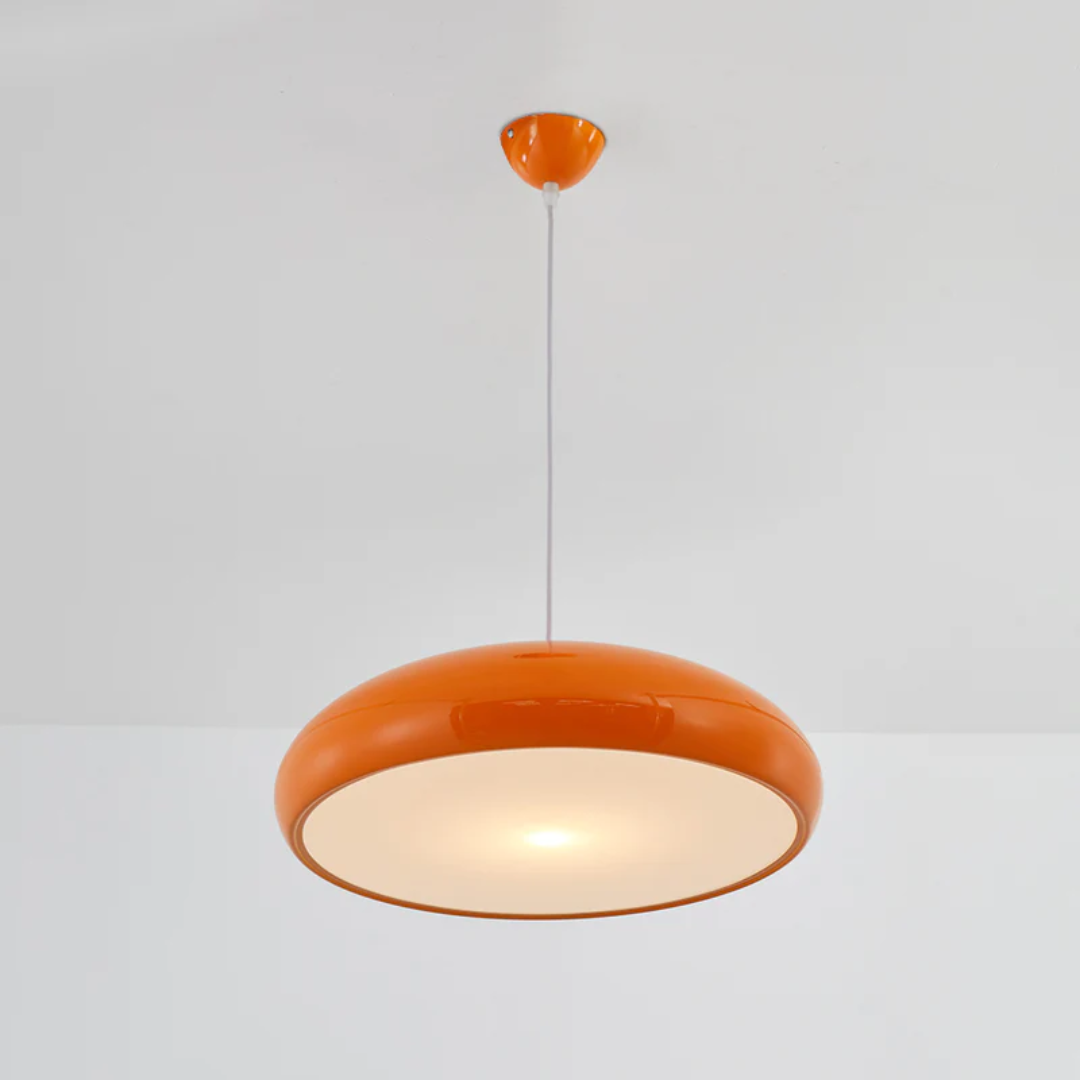 Modern Round LED Pendant Lamp - Serena-Average 35 cm-Orange-State of Style