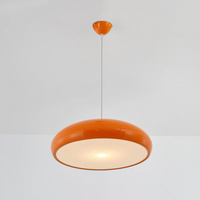Modern Round LED Pendant Lamp - Serena-Average 35 cm-Orange-State of Style