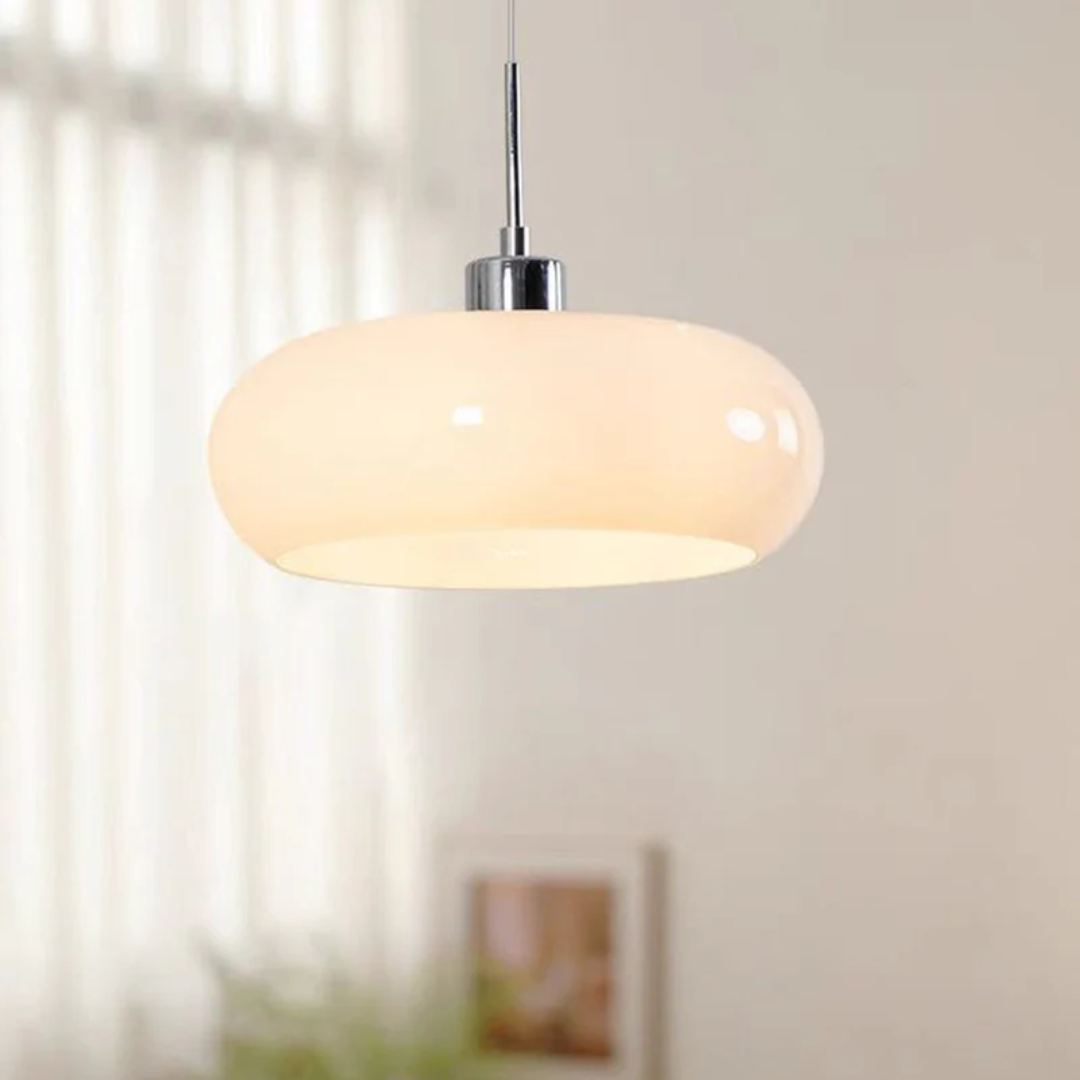 Modern Round LED Pendant Light - RadianceOrb-White-State of Style