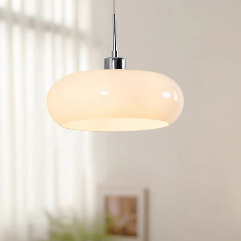 Modern Round LED Pendant Light - RadianceOrb-White-State of Style