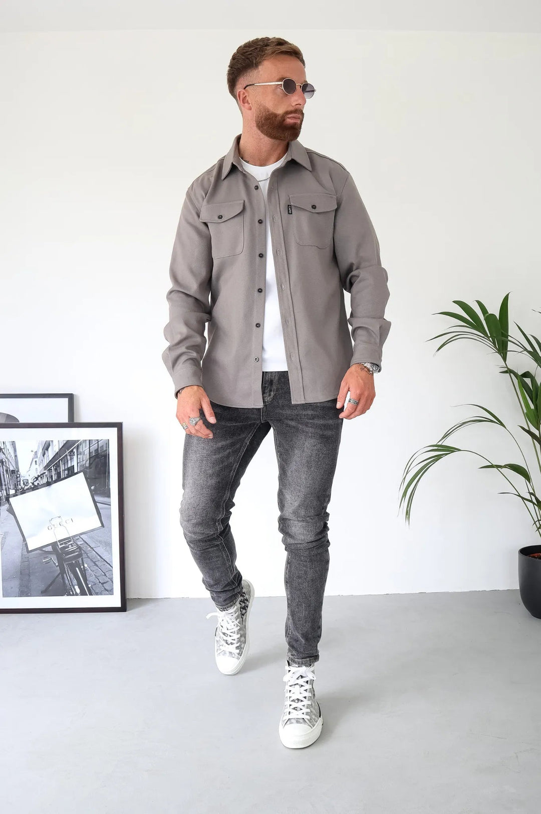 Modern Shirt Jacket for Men – Elias-Grey-S-State of Style