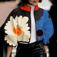 Modern Short Women's Coat - Vesper-Blue-XS-State of Style