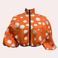 Modern Short Women's Coat - Vesper-Orange-XS-State of Style