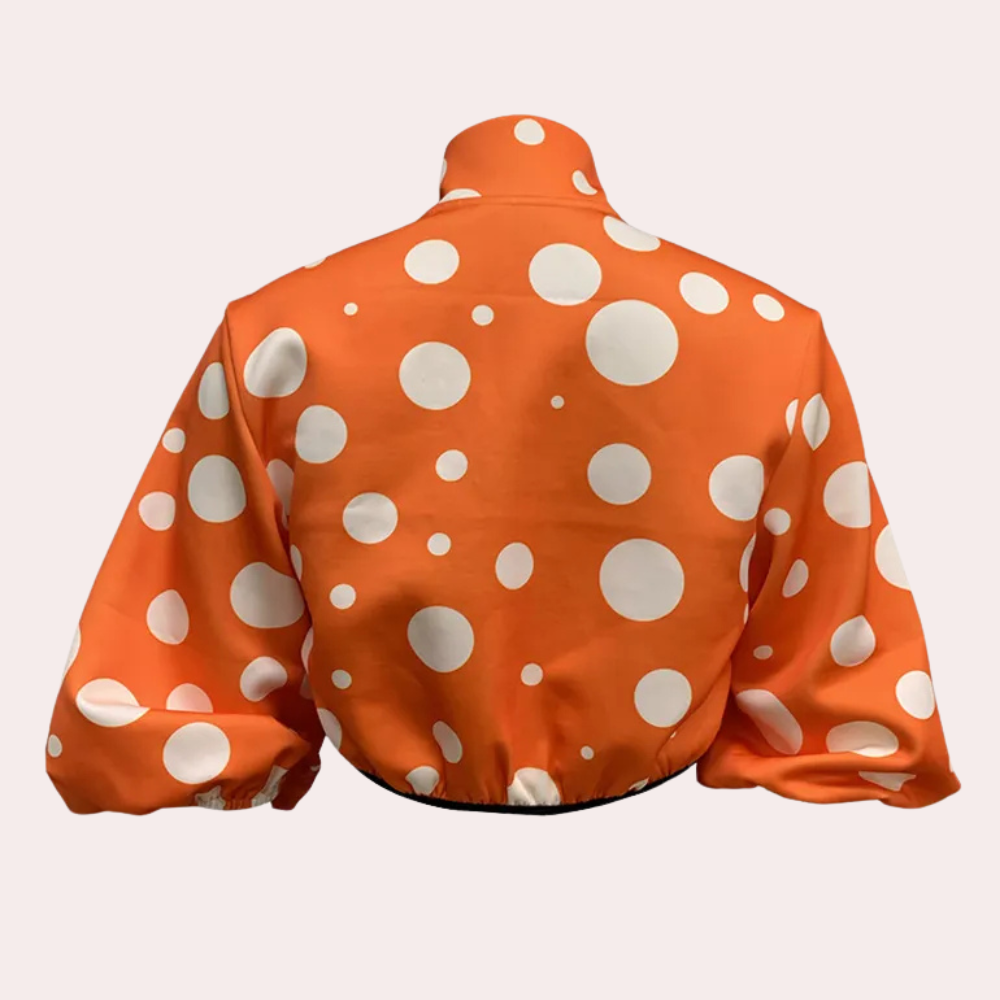 Modern Short Women's Coat - Vesper-Orange-XS-State of Style