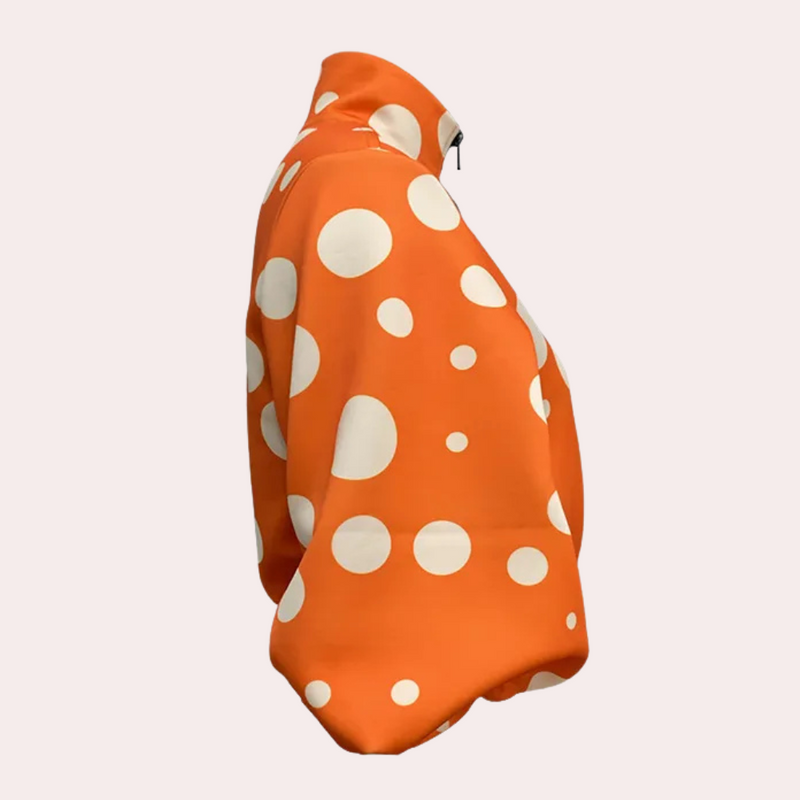 Modern Short Women's Coat - Vesper-Orange-XS-State of Style