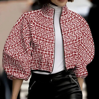 Modern Short Women's Coat - Vesper-Red-XS-State of Style