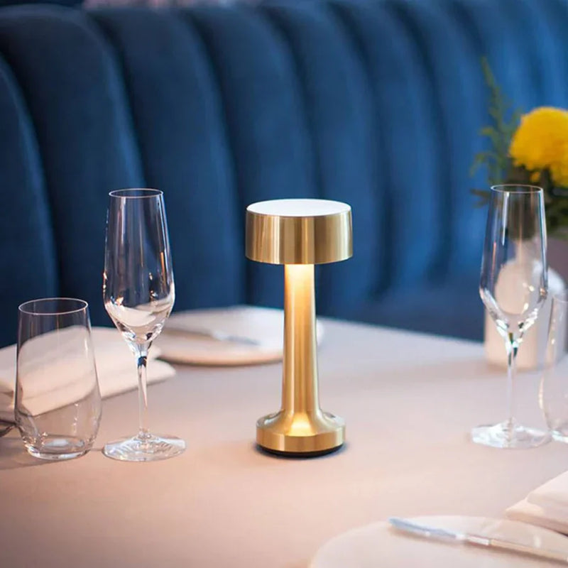 Modern Table Lamp - SleekGlow-Gold/Cylinder-State of Style