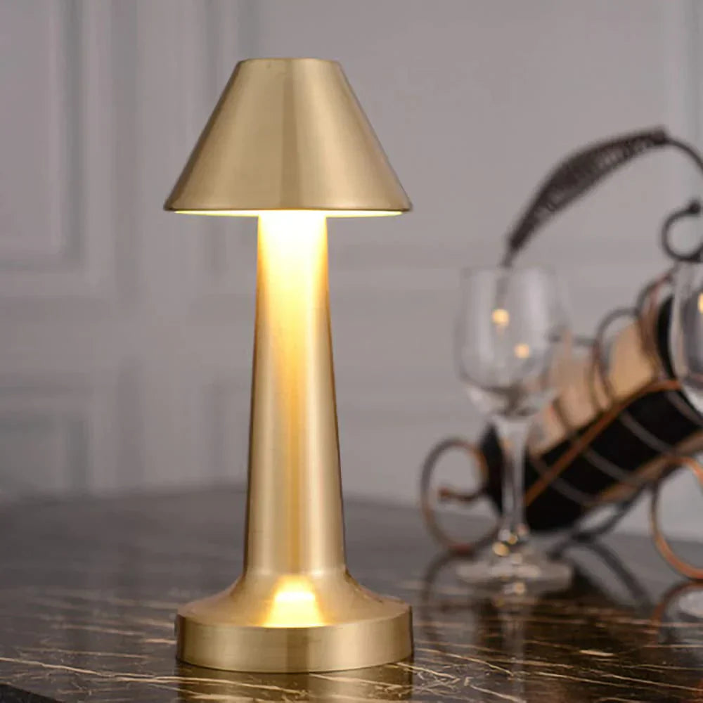 Modern Table Lamp - SleekGlow-Gold/Cylinder-State of Style