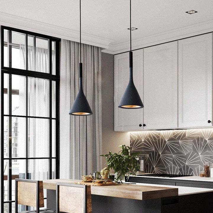 Modern Triangular Pendant Light - Trionda-Grey-State of Style