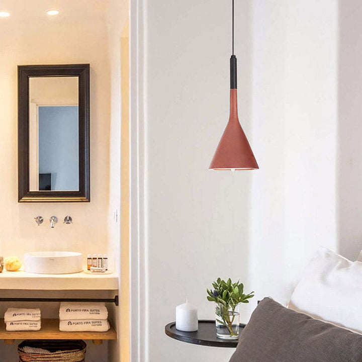 Modern Triangular Pendant Light - Trionda-Pink-State of Style