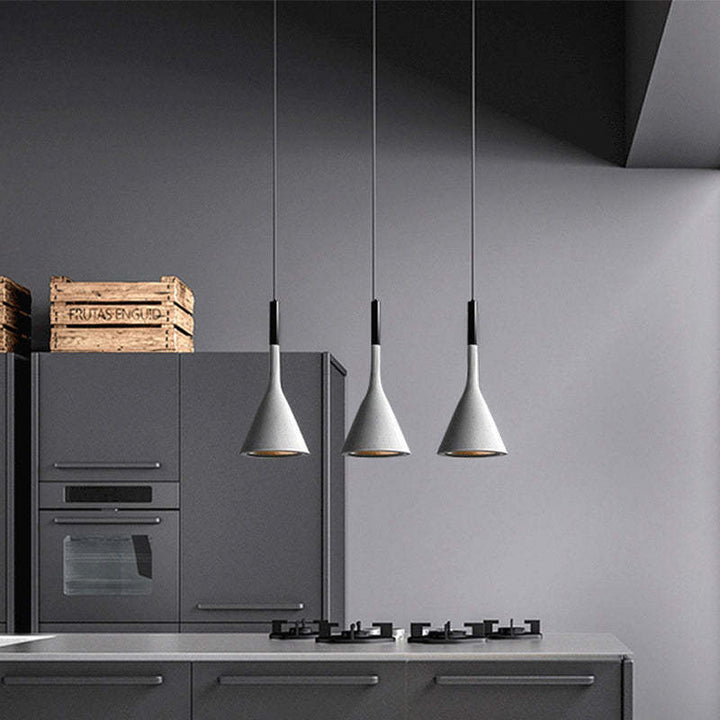 Modern Triangular Pendant Light - Trionda-White-State of Style