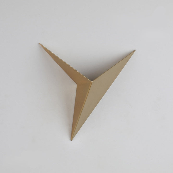 Modern Triangular Wall Lamp - TrigoLux-Gold-Cool White-State of Style