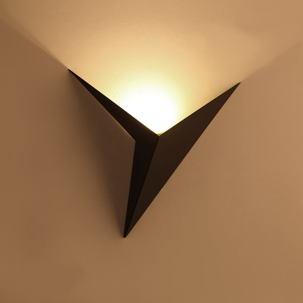 Modern Triangular Wall Lamp - TrigoLux-White-Warm White-State of Style