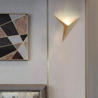 Modern Triangular Wall Lamp - TrigoLux-White-Warm White-State of Style