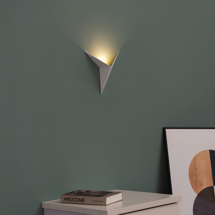 Modern Triangular Wall Lamp - TrigoLux-White-Warm White-State of Style