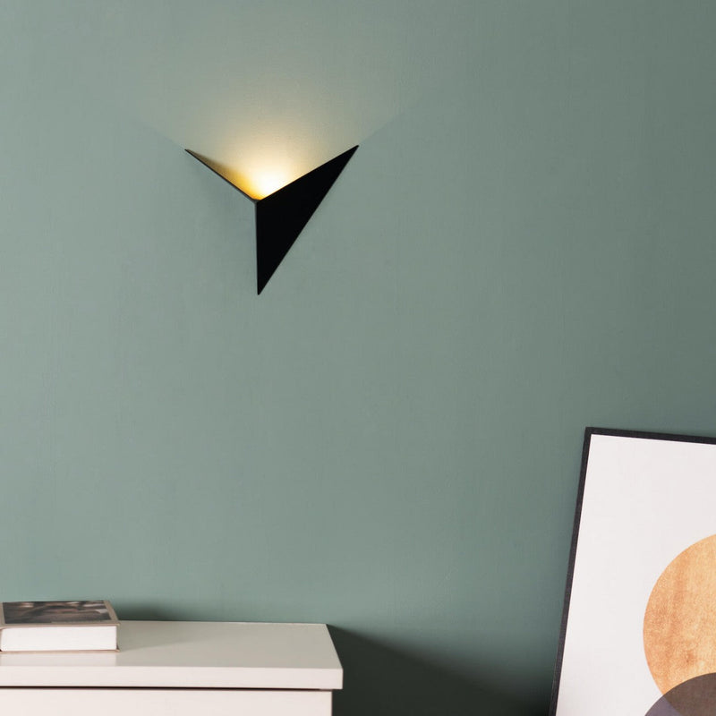 Modern Triangular Wall Lamp - TrigoLux-White-Warm White-State of Style