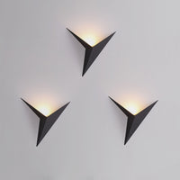 Modern Triangular Wall Lamp - TrigoLux-White-Warm White-State of Style