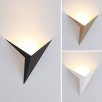 Modern Triangular Wall Lamp - TrigoLux-White-Warm White-State of Style