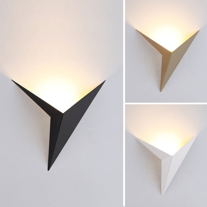 Modern Triangular Wall Lamp - TrigoLux-White-Warm White-State of Style