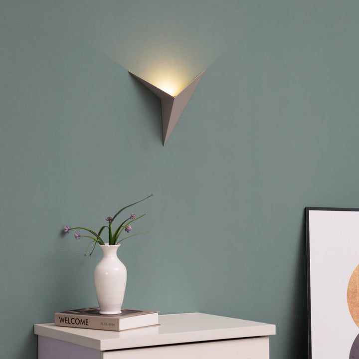 Modern Triangular Wall Lamp - TrigoLux-White-Warm White-State of Style